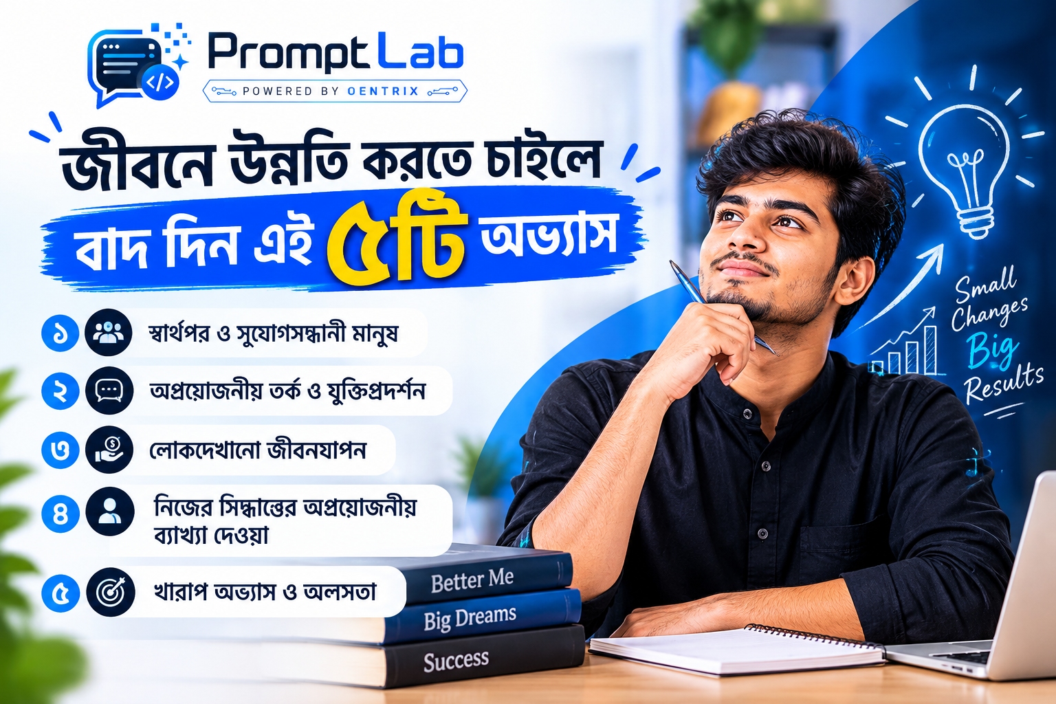জীবনে উন্নতি করতে চাইলে আজই বাদ দিন এই ৫টি অভ্যাস