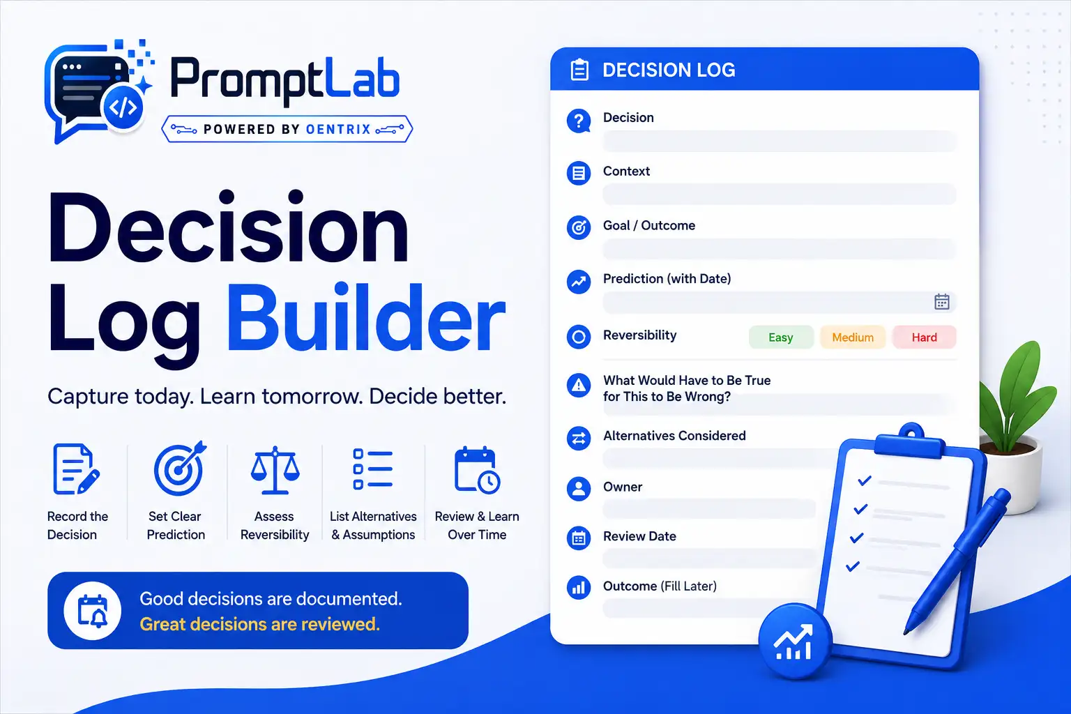 Decision Log Builder